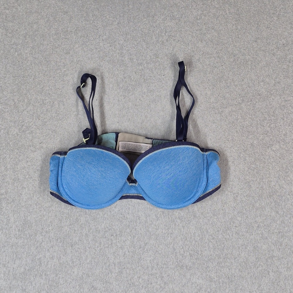 Victoria's Secret Women Bra 34B Blue Multi Way Convertible READ